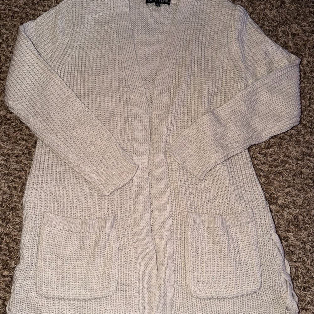 Women's Cream Sweater Cardigan